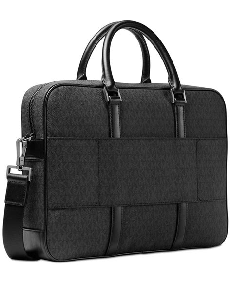 michael kors men's logo print briefcase|Michael Kors men's belt bag.